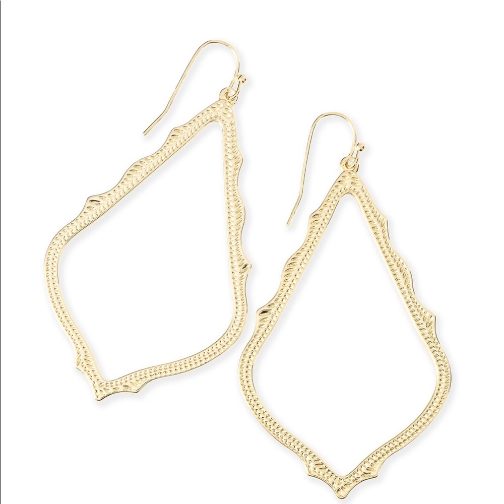 NWT Kendra Scott Gold Sophie Drop Earings